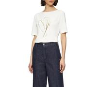 s.Oliver BLACK LABEL Maglietta da Donna con Stampa Metallizzata, Moderna per Ufficio, Feste e Tempo Libero, 02d0, 46