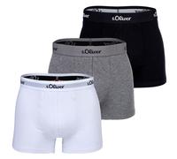 S.Oliver Boxer Da Uomo, Confezione Da 3 - Boxer In Cotone Stretch
