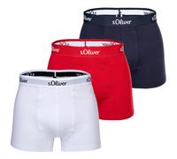 S.Oliver Boxer Da Uomo, Confezione Da 3 - Boxer In Cotone Stretch