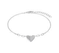 s.Oliver Bracciale da donna in argento Sterling 925, 17 + 3 cm, con ciondolo a forma di cuore, idea regalo, in confezione regalo, 2040590