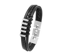 S.Oliver Gioiello Uomo Bracciale In Pelle Acciaio SO1380/1 - 540643