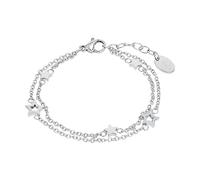 s.Oliver Bracciale in Acciaio inox per bambini, 14+2 cm, Argento, stella, in confezione regalo