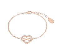 s.Oliver Bracciale in argento sterling 925/acciaio inossidabile per donna, bracciale, cuore, fornito in confezione regalo per gioielli