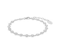 s.Oliver Bracciale da braccio da Donna in Argento 925, con zirconi sintetici, 16+4 cm, Argento, Fornito in confezione regalo per gioielli