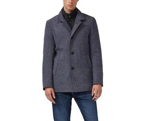 s.Oliver Cappotto strutturato con lana e inserto fisso, 58W0_blu intenso, 52