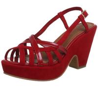 s.Oliver Casual 5-5-28310-20, Sandali col tacco donna, Rosso (Rot (Chili 533)), 42