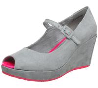 s.Oliver Casual 5-5-29314-30, Scarpe con la zeppa donna, Grigio (Grau (Lt Grey/Neon P 74)), 40