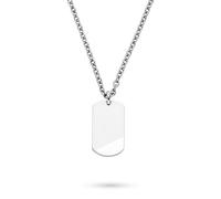 s.Oliver Collana da ragazzo - acciaio inossidabile - argento - catenina regolabile 43 cm - impermeabile e delicato sulla pelle