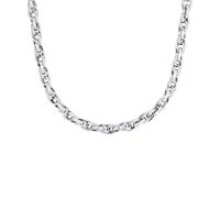 s.Oliver Collana da uomo, in acciaio inox, 50 + 5 cm, argento, idea regalo, in scatola regalo, 2040618