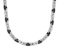 s.Oliver Collana da Uomo in Acciaio Inossidabile, 48+2,5 cm, Argento, fornita in confezione regalo per gioielli