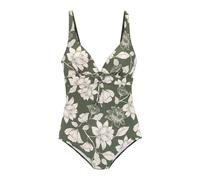 s.Oliver Costume intero crema / verde scuro Donna s.Oliver LxC crema / verde scuro