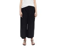 s.Oliver Culotte con Pieghe in Vita e Gamba Extra Larga, Grigio/Nero, 50