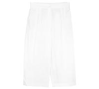 s.Oliver Culotte Pantaloni Donna Cotone Viskose Elastan Gamba Larga Crop Bianco