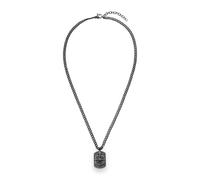 S.Oliver Da Uomo Gioielli - Collana & Bracciale In Leder E Acciaio Inossidabiledetails Con Haizahnanhänger - Classico, Elegantee E Maschile - Perfetto Idea Regalo