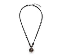 S.Oliver Da Uomo Gioielli - Collana & Bracciale In Leder E Acciaio Inossidabiledetails Con Haizahnanhänger - Classico, Elegantee E Maschile - Perfetto Idea Regalo