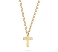 S.Oliver Da Uomo Gioielli - Collana In Acciaio Inossidabile Con Ciondolo Croce - Classico, Senza Tempo E Marcato - Perfetto Idea Regalo