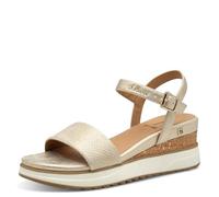 s.Oliver Damen 5-28708-42, Sandali con Zeppa Donna, Champagner, 39 EU