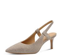 s.Oliver Damen Sling 5-29601-44, Scarpe décolleté Donna, Champagne Glitter, 39 EU