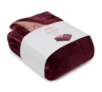 s.Oliver Doublesoft - Coperta soffice, 150 x 200 cm, colore: rosso e rosa | Coperta morbida e spessa, calda coperta per divano, in pile di poliestere, certificata Oeko-Tex®, bicolore