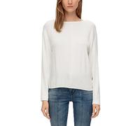 s.Oliver - Felpa da Donna a Maniche Lunghe, Colore: Bianco 38, Bianco, 44