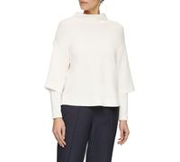 s.Oliver Felpa Loose in Scuba con Spalle sovrapposte, Natur, 50