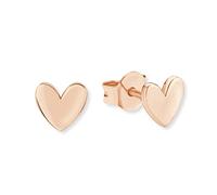 s.Oliver Orecchini pendenti da Donna in Argento 925, 0,5 cm, rosa, cuore, in confezione regalo