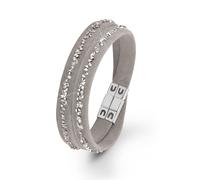 S.oliver Gioiello Donna Braccialetto pelle Grigio Acciaio Inox SO1439/1 - 567909