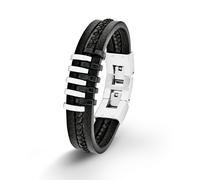 S.Oliver Gioiello Uomo Bracciale In Pelle Acciaio SO1380/1 - 540643
