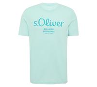 s.Oliver Herren T-Shirt Basic Con Stampa Logo Girocollo In Cotone