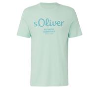 s.Oliver Herren T-Shirt Basic Con Stampa Logo Girocollo In Cotone