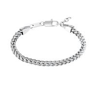 s.Oliver Bracciale in Acciaio Inossidabile Gioielli Uomo, 20+2 cm, Argento, Confezionato in Scatola Regalo Gioielli, 2032542