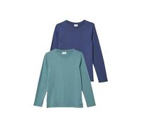 s.Oliver Junior Maglietta a Maniche Lunghe Ragazzo, Blu/Verde, 152