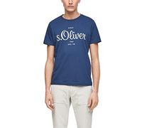 s.Oliver Logo 130.11.899.12.130.2023749 T-Shirt Uomo, Blu (5693), Small