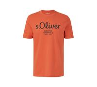 s.Oliver Maglietta arancione scuro / nero Uomo s.Oliver L