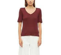 s.Oliver Maglietta da Donna 2179331 con Scollo a V, Slim Fit, Confezione da 1, Colore: Rosso, 52
