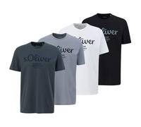 s.Oliver Maglietta grigio fumo / petrolio / nero / bianco Uomo s.Oliver XXXL