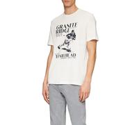 s.Oliver Maglietta in Cotone con Logo Stampato, Bianco, 3XL