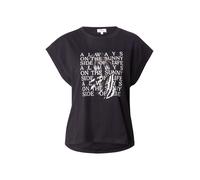 s.Oliver Maglietta nero / argento / bianco, Taglia XS