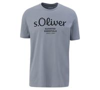 S.Oliver Maglietta Uomo - Basic, Stampa Logo, Collo Rotondo, Cotone