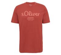 S.Oliver Maglietta Uomo - Basic, Stampa Logo, Collo Rotondo, Cotone