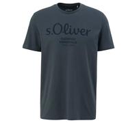 S.Oliver Maglietta Uomo - Basic, Stampa Logo, Collo Rotondo, Cotone