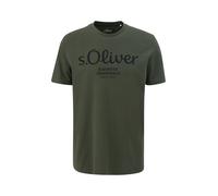 s.Oliver Maglietta verde / nero Uomo s.Oliver S verde / nero