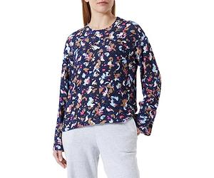 s.Oliver Magliette a Maniche Lunghe T-Shirt Lunga, Blu|Multicolore 59A0, 42 Donna