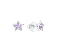 s.Oliver Orecchini a perno in Argento 925 Gioielli da orecchio per bambine, con zirconi sintetici, 0,5 cm, Argento, stella, in confezione regalo, 2036827
