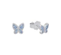 s.Oliver Orecchini a perno in Argento 925 Gioielli da orecchio per bambine, con zirconi sintetici, 0,5 cm, Argento, farfalla, in confezione regalo, 2036816