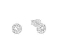 s.Oliver Orecchini a perno Orecchinida bambina in Argento 925, con zirconi sintetici, 0,6 cm, bianchi, stella, Forniti in confezione regalo per gioielli