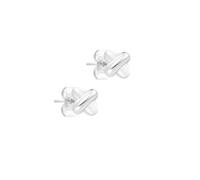 s.Oliver Orecchini - eleganti orecchini a cerchio in acciaio inox lucido - argento - impermeabile e delicato sulla pelle