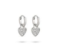 s.Oliver Orecchini - Eleganti orecchini a cerchio in argento sterling 925 lucido, impermeabili e delicati sulla pelle