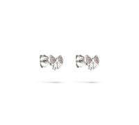 s.Oliver Orecchini per bambini - Orecchini in argento 925 lucido con zirconi - Colore argento - 0,6 cm - Chiusura a farfalla - Impermeabile e delicato sulla pelle