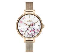 s.Oliver Orologio Analogico al Quarzo Donna con Cinturino in Acciaio Inossidabile SO-3784-MQ